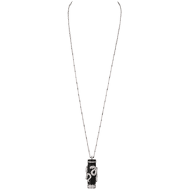 High Jewelry visible hour serpent décor pendant watch